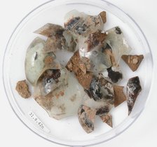 Glass Fragments, Coptic, 4th century. Creator: Unknown.