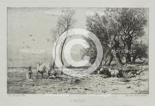 Winter. Creator: Charles-Émile Jacque (French, 1813-1894).