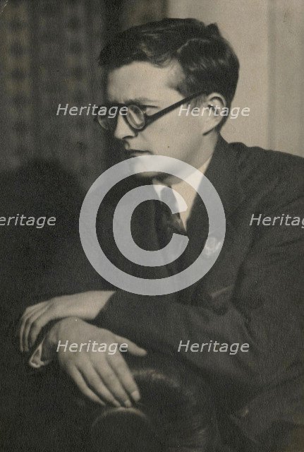 Portrait of the composer Dmitri Shostakovich (1906-1975), 1940.