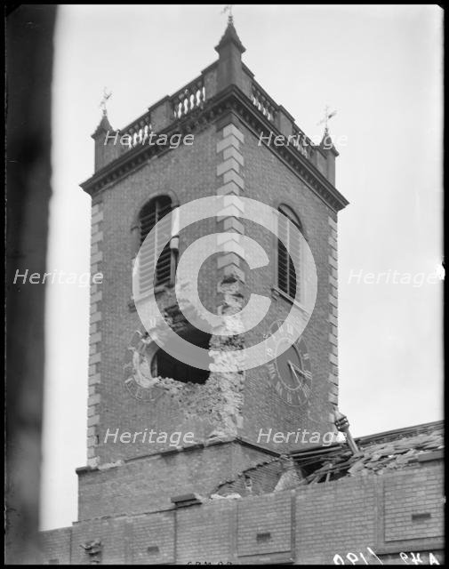 St John's Church, High Street, Deritend, Birmingham, West Midlands, 1941. Creator: George Bernard Mason.