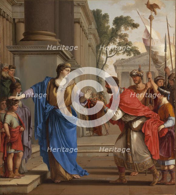 Cornelia rejects the crown of the Ptolemies, 1646. Creator: La Hyre, Laurent, de (1606-1656).