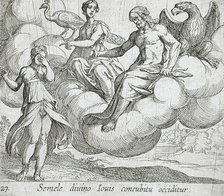 Semele's Wish, published 1606. Creators: Antonio Tempesta, Wilhelm Janson.