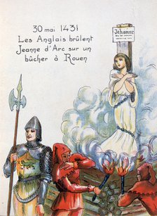 Joan of Arc executed by the English, 30 May 1431 (20th century). Artist: Unknown