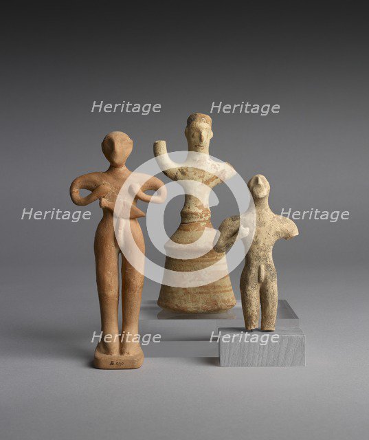 Male figurines, Middle Minoan I Period, c2100-c1900BC. Artist: Unknown.