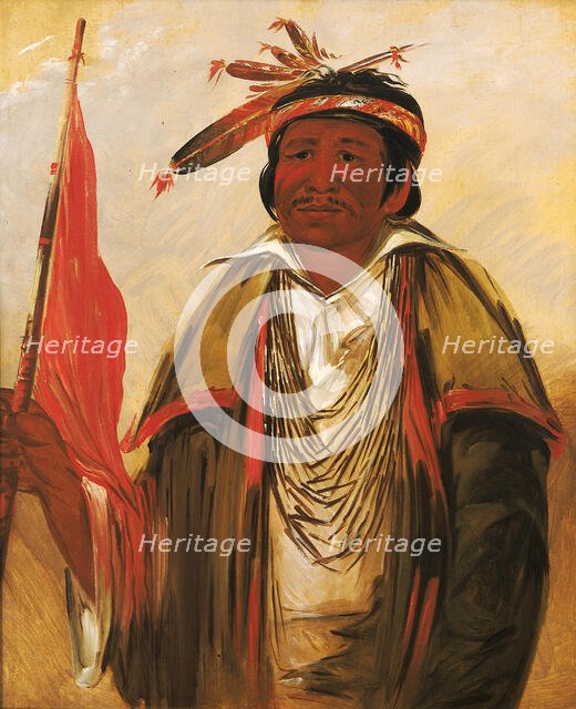 Ke-chím-qua, Big Bear, 1830. Creator: George Catlin.