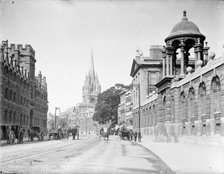 A famous view down the High Street, Oxford, Oxfordshire, 1895.  Creator: Henry Taunt.