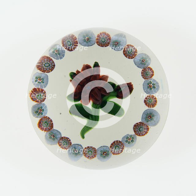 Paperweight, France, c. 1845-60. Creator: Saint-Louis Glassworks.