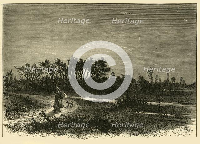 'Peakirk, from the Cut', 1898. Creator: Unknown.