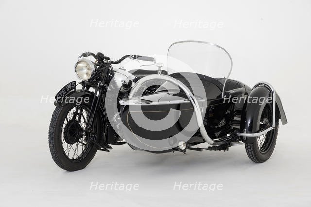 1936 Brough Superior 11-50 Special Combination. Creator: Unknown.