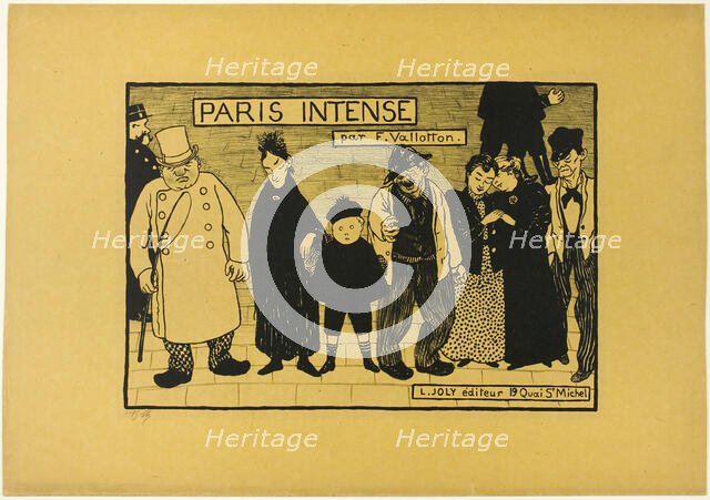 Frontispiece to Paris Intense, 1894. Creator: Félix Vallotton.