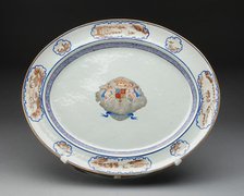 Platter, Jingdezhen, 1785/1800. Creator: Jingdezhen Porcelain.
