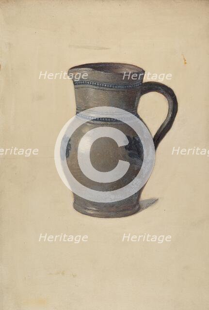 Pitcher, c. 1937. Creator: Max Soltmann.