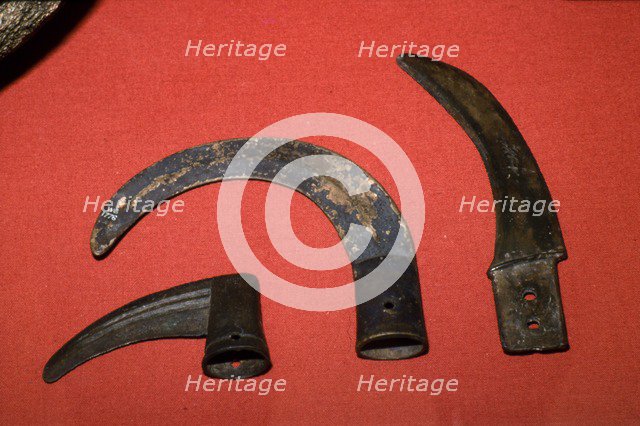 3 bronze sickles, Buckinghamshire, London and Ireland, c1100BC-700 BC. Artist: Unknown.
