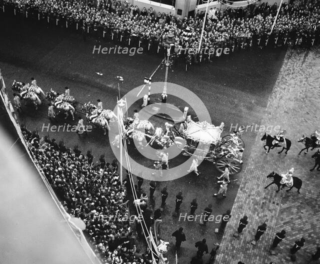 Coronation day of Elizabeth II, London, 2nd June 1953.  Creator: Arthur Charles Kirby Ware.