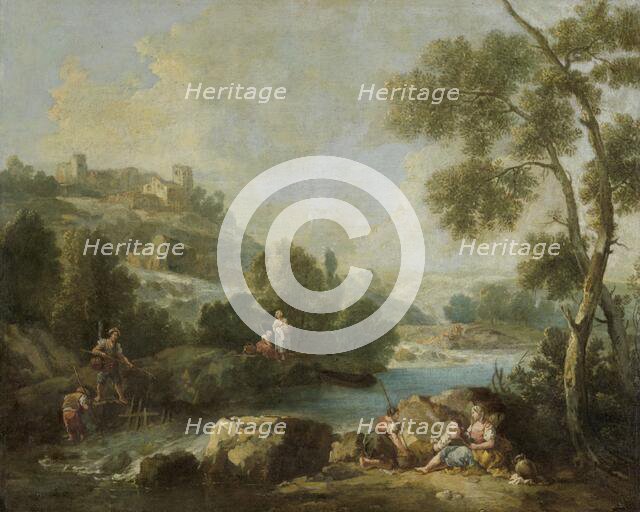 Landscape with Figures, 1730-1770. Creator: Giuseppe Zais.