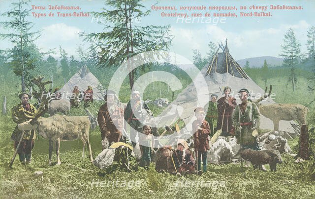 Orochens, nomadic foreigners, in the north of Transbaikalia, 1904-1917. Creator: Unknown.