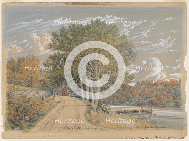 On the Harlem River, 1855. Creator: William Rickarby Miller (American, 1818-1893).