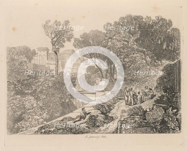 Liber Studiorum: Plate 6, The Judgment of Midas, 1838. Creator: John Sell Cotman (British, 1782-1842).