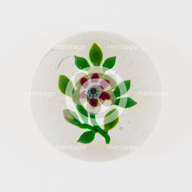 Paperweight, Baccarat, c. 1848-55. Creator: Baccarat Glasshouse.