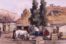El Kantara March 17, 1886", Algeria, 1886.  Creator: Fritz von Dardel.