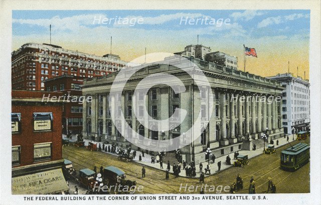 The Federal Building, Seattle, Washington, USA, 1916. Artist: Unknown