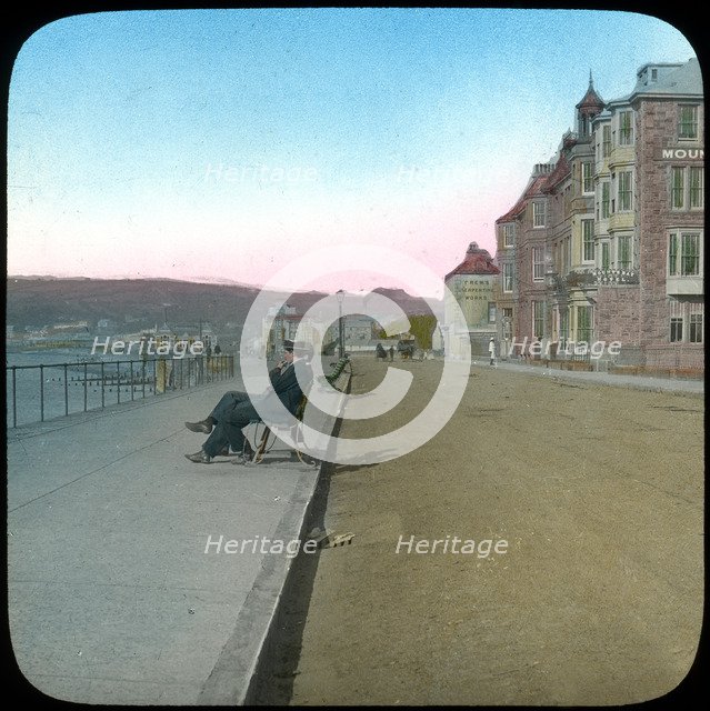 Esplanade, Penzance, Cornwall, late 19th or early 20th century. Artist: Church Army Lantern Department