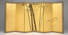 Bamboo, Japan, early 19th century. Creator: Kishi Ganku.