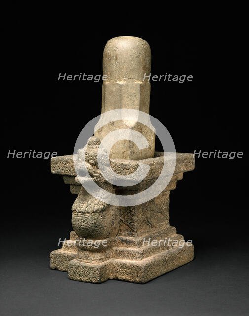 Emblem of the God Shiva (Linga) with Serpent Base, 12th/13th century. Creator: Unknown.