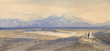 Mount Olympus from Larissa, Thessaly, Greece, 1850-85. Creator: Edward Lear.