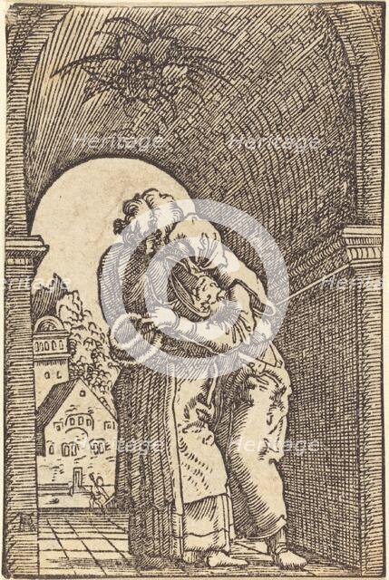 Joachim Embracing Anna, c. 1513. Creator: Albrecht Altdorfer.