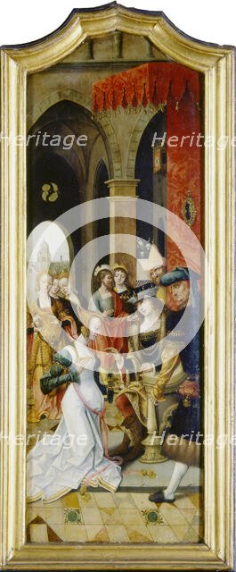 King Solomon Receiving the Queen of Sheba, 1516-1519. Creator: Master of the Von Groote Adoration.