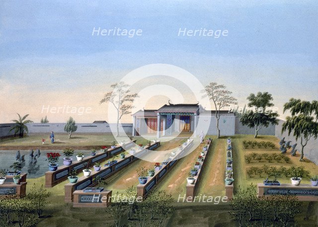 Nursery garden, China, c1820-1840. Artist: Unknown