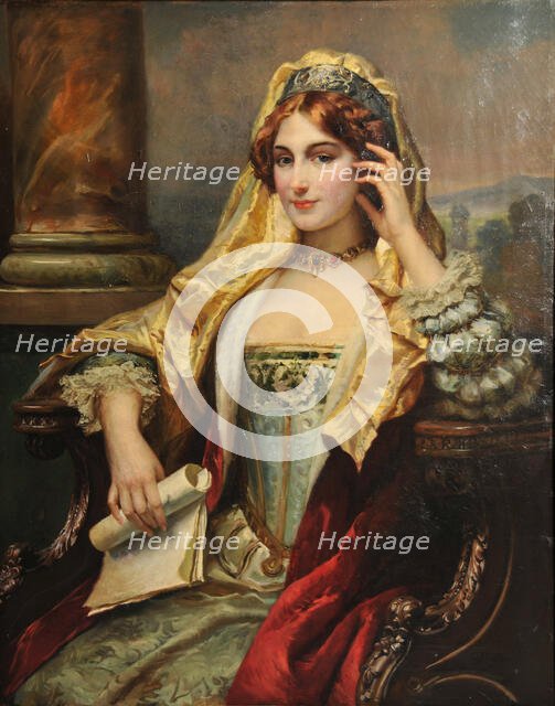 Meditation, 1880. Creator: Detti, Cesare Agostino (1847-1914).