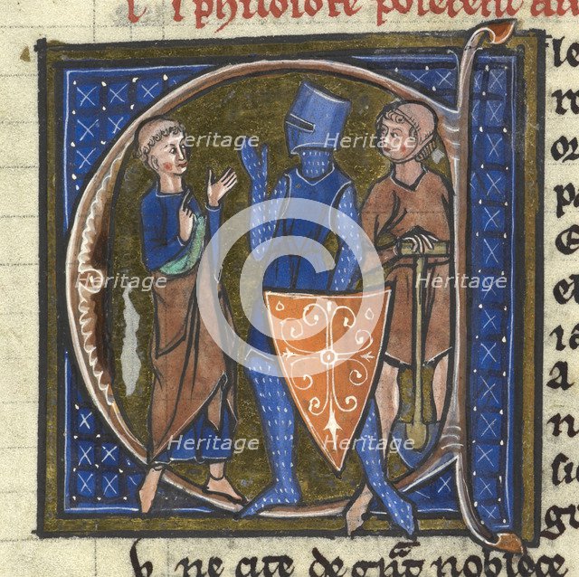 Three Estates: Cleric, Knight, and Peasant. From: Image du monde by Aldobrandino of Siena, ca 1285-1