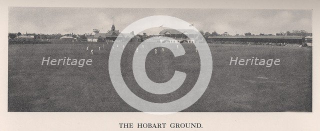 The Hobart Cricket Ground, Tasmania, Australia, 1912. Artist: The Sydney Daily Telegraph.