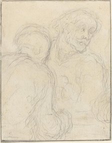 Two Men. Creator: Honore Daumier.