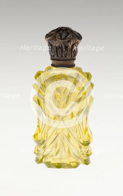 Scent Bottle, Bohemia, c. 1840/50. Creator: Bohemia Glass.