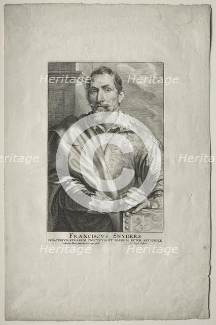 Portrait of Frans Snyders. Creator: Anthony van Dyck (Flemish, 1599-1641); Jacobus Neeffs (Flemish, 1610-aft1660), and.