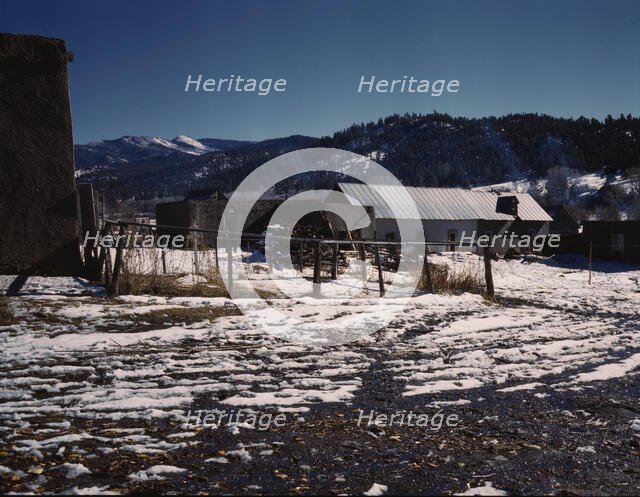Village of Placita near Penasco, Taos Co., New Mexico, 1943. Creator: John Collier.