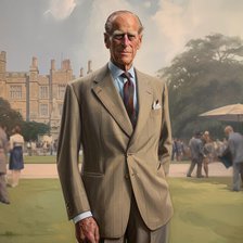 AI IMAGE - Portrait of Prince Philip, Duke of Edinburgh, 2000s, (2023).  Creator: Heritage Images.