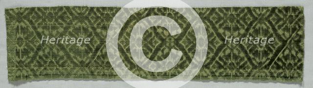 Velvet Fragment, 1700. Creator: Unknown.