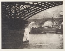 Le pont des arts. From the portfolio: Robert Demachy,  c.1890-1914. Creator: Robert Demachy.