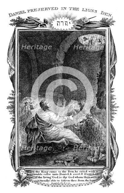Daniel in the Lions' Den, 1804. Artist: Unknown
