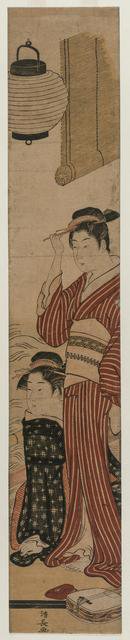 Two Geisha on a Balcony, 1782. Creator: Torii Kiyonaga (Japanese, 1752-1815).