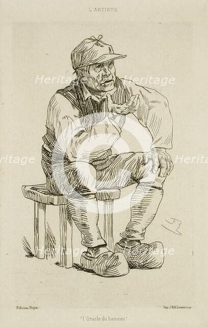 L'Oracle du Hameau, 1878. Creator: Félicien Rops.