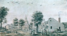 Brooklyn, Long Island (View of the Village Green), ca. 1778. Creator: Unknown.