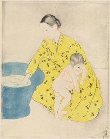 The Bath, 1890-1891. Creator: Mary Cassatt.