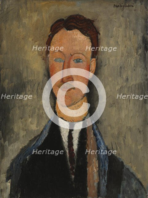 Portrait of the Artist Léopold Survage, 1918. Creator: Amadeo Modigliani.