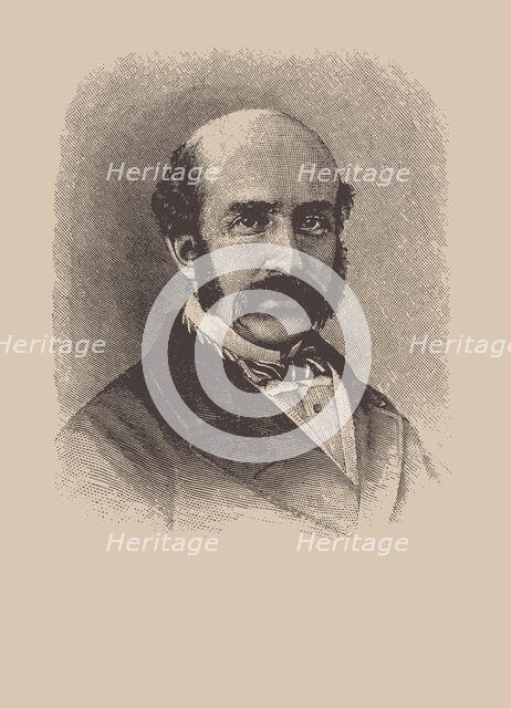 Portrait of the conductor and composer Otto Goldschmidt (1829-1907), c. 1880. Creator: Anonymous.