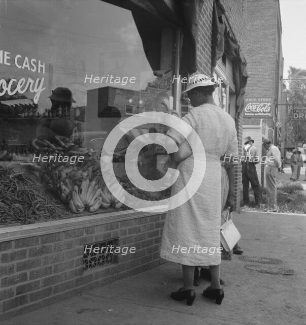 Main street, Pittsboro, North Carolina, 1939. Creator: Dorothea Lange.